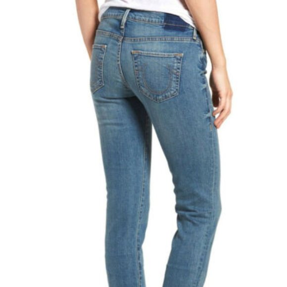 True Religion Cora Mid Rise Straight 